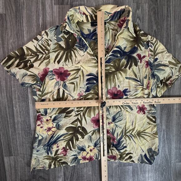 Jones New York Floral Tropical Button Up Blouse Women’s Top - Picture 2 of 4